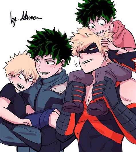 bakugou katsuki, midoriya izuku, boku no hero academia.